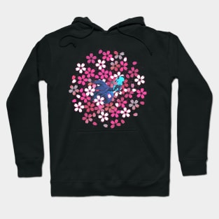 Kingyo swimming in a sea of Sakura: spring Hoodie